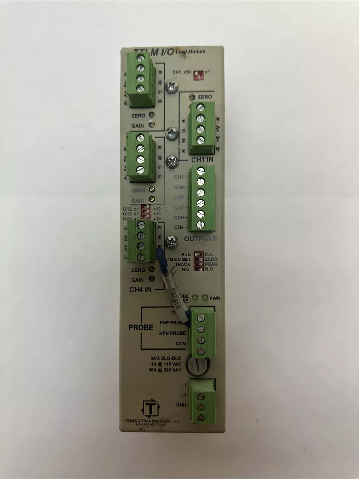 TOLEDO INTEGRATED SYSTEMS TTLM-4-1M TTLM I/O LOAD MODULE