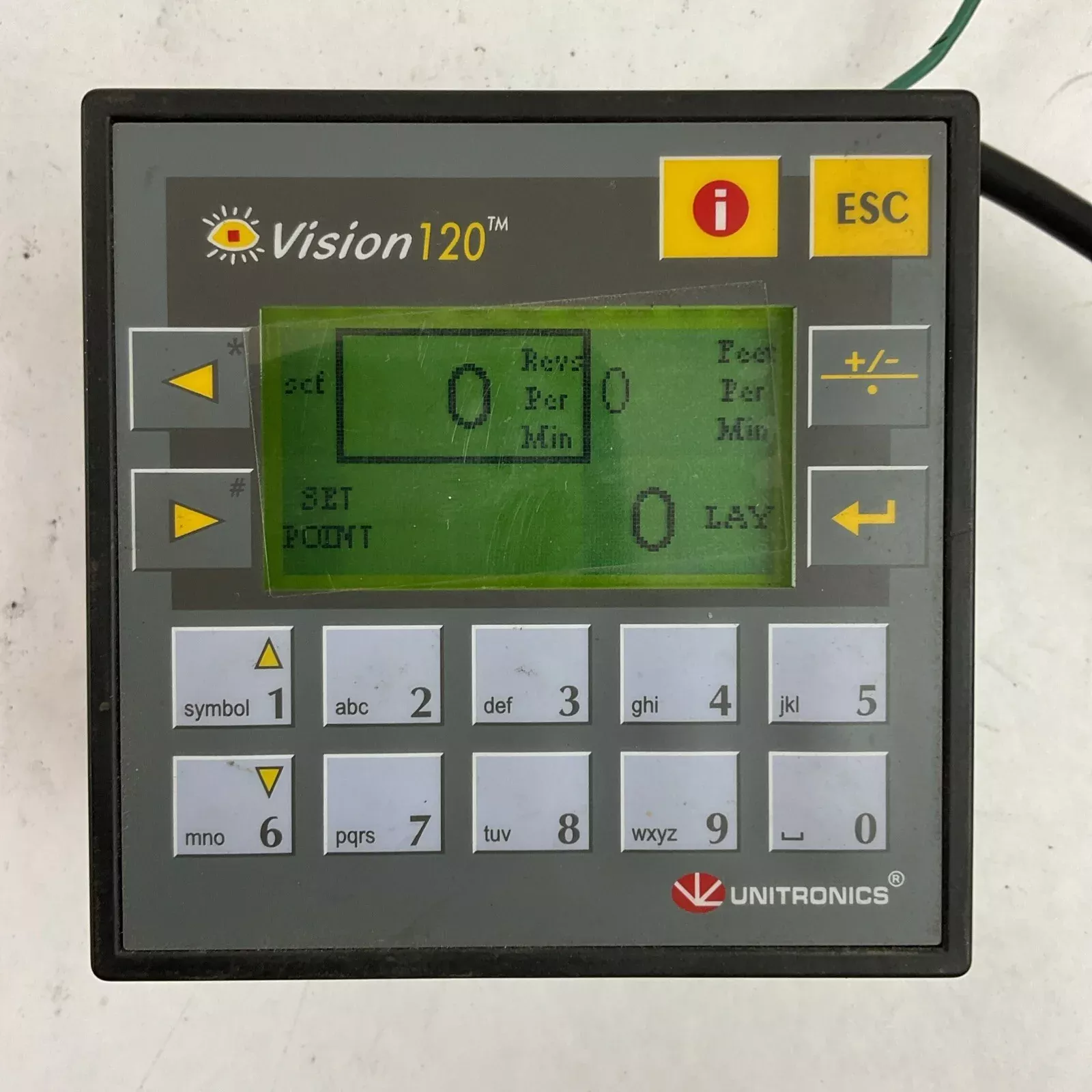 unitronics-v120-22-r2c-graphic-operator-panel-programable-controller-12-24vdc UNITRONICS V120-22-R2C GRAPHIC OPERATOR PANEL PROGRAMABLE CONTROLLER 12/24VDC
