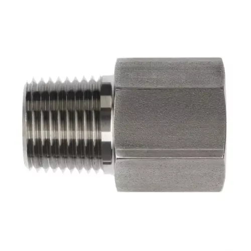 Viral 6404-04-04 : OneHydraulics Straight Steel Rigid Adapter, 7/16-20 (-04) Female ORB x 1/4-18 (-04) Male NPT, 6000psi