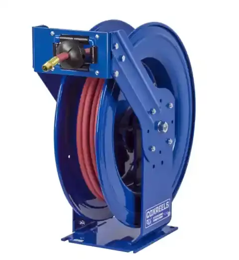 Worldwide Shipping TSH-N-650 : Coxreels TSH-N-650 Supreme Duty Spring Rewind Hose Reel for air/water, 1″ ID, 50′ hose, 300psi