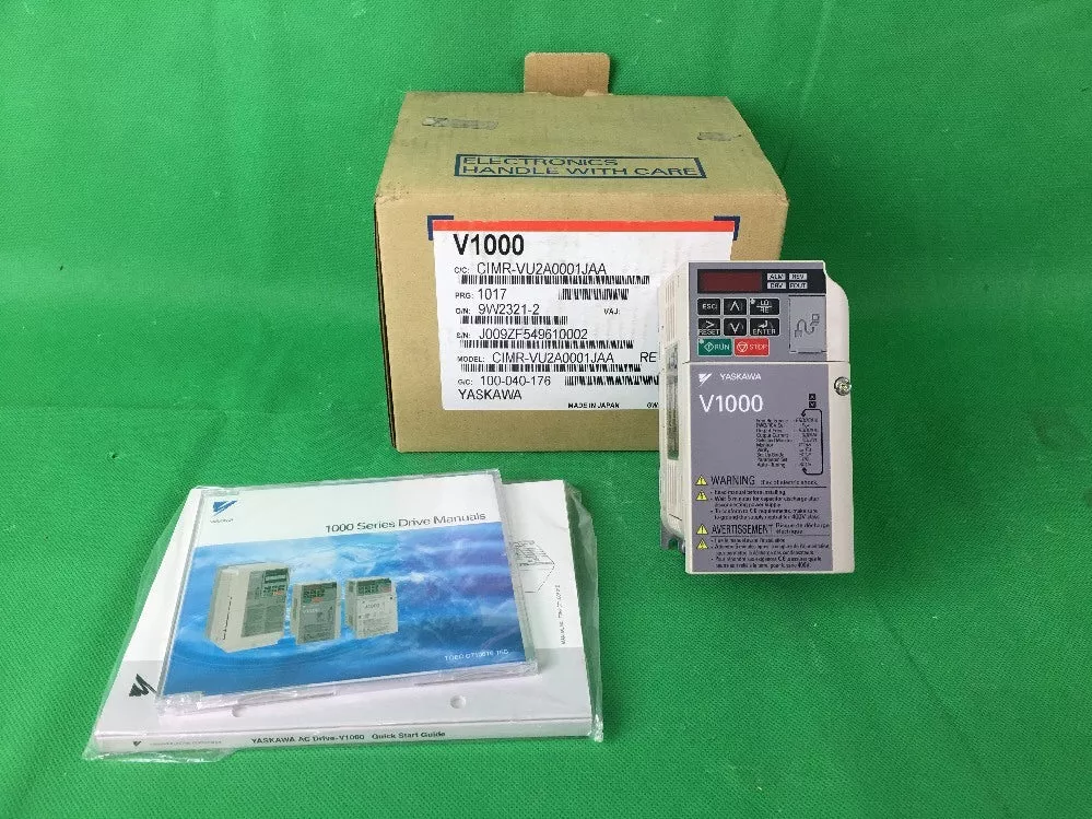 yaskawa-v1000-drive-cimr-vu2a0001jaa-240v-1-2-0-8a-ac-3ph YASKAWA V1000 DRIVE CIMR-VU2A0001JAA 240V 1.2/0.8A AC 3PH
